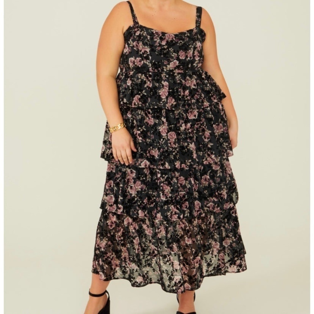 Floral Tiered Maxi Dress